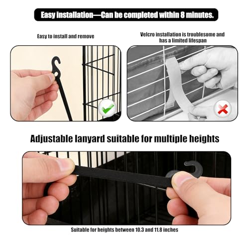 Guinea Pig Cage Liner - Waterproof Tarp Bottom Pad (24" x 48") - Easy to Install for Rabbits, Chinchillas, Hedgehogs, Ferrets & Small Animals - Reusable, Cage Not Included
