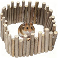 11.8in Hamster Fence, Flexible Adjustable Hamster Wooden Bridge, Safe Chewable Hamster Ladder for Hamster Cage Decor Turtles, Rat, Lizards, Rodents