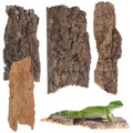 YARNOW 4pcs Reptile Bark Decoration Wooden Animals Cork Bark Lizard Tank Accessories Snake Spiders Bark Reptile Hideout Cork Wood Tank Snake Hide Reptile Tree Bark Decor Decorative Bark