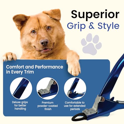 Candy Series Dog Nail Clippers for Small to Medium Dogs – USA-Made Professional Guillotine Pet Nail Trimmer with Replaceable Blade System - color: Candy Blue, size: Small/Medium