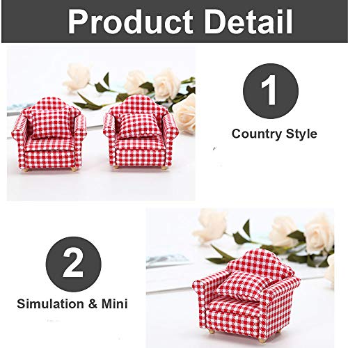 Hamster Mini Cotton Sofa Chair, Small Animal Blue Red Bed Cozy with Pillow, Cage Decor Photo Toys, Relax Habitat House Accessories, Sleep Pad Rest Nest for Hamster, Mice, Rat. - color: Blue Sofa