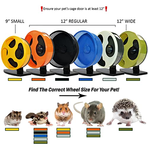Silent Runner Glow Wheel - 12" Regular - Exercise Wheel (Wheel + Autoclean Track) - size: Wheel + Autoclean Track