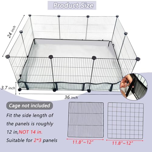 DZWLKJ Guinea Pig Cage Liner Tarp Bottom Waterproof and Washable Base Also for Rabbits, Bunny, Chinchesillas, Hedgehog, Ferrets and Other Small Animals(24x36 inches) - size: 24.0"L x 36.0"W x 4.0"H