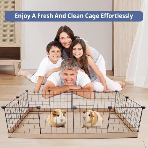 Disposable Guinea Pig Cage Liners, 48" x24 Large Liner Bag for Guinea Pig Cage Bottom, Water-Resistant Kraft Paper (8Pack) - size: (48" x 24") 8Pack