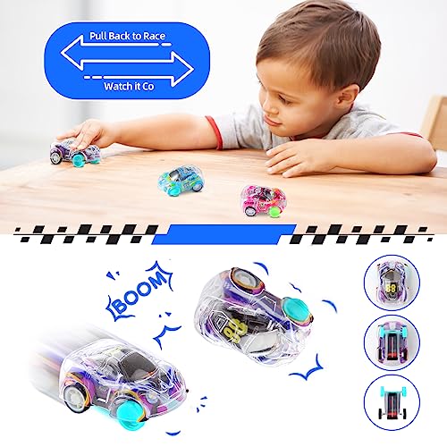 50 Pcs Mini Pull Back Cars Set, Pull Back Racing Vehicles for Kids Toddlers, Bulk Toys Party Favors Treasure Box, Classroom Prizes, Pinata Fillers,Goodie Bag Stuffers for Boys Girls