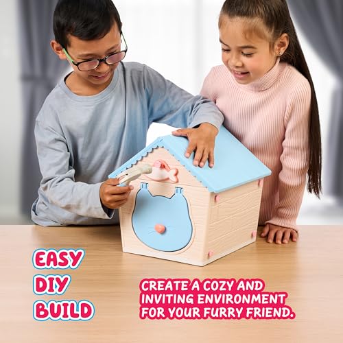 Little Live Pets Cat Figurines for Kids, Interactive Hutch Animal Playset with 25+ Sounds, Outdoor Toys for 5+ Year Old Girls | Nurture play, deluxe hutch reveals surprise, 20+ accessories; interactive pet toy for girls ages 5+ - style: Kitty