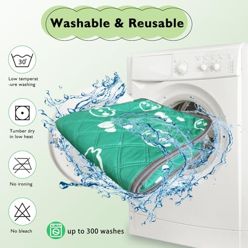 4 Pack Guinea Pig Bedding - Washable Guinea Pig Liners for C&C 2x1 Cage, Waterproof Reusable & Anti Slip Pee Pads Super Absorbent Mats for Small Animal Rabbit Hamster Rat (Green, 28 x 14 Inch) - color: Green, size: 28" x 14" (4 Pack)
