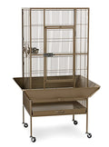 Prevue Pet Products 3352COCO Park Plaza Bird Cage, Coco Brown | Large Brown Steel Bird Cage with Rolling Stand and Perches, Ideal for Cockatiels and Medium Birds - color: Coco Brown