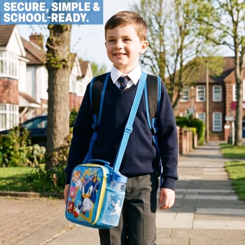 Get Trend Toy Story Boys Lunch Box 3Pc Set | Kids Insulated Lunch Bag with BPA-Free Water Bottle and Bento Box, Back to School Woody & Buzz Lightyear Gifts for Boys - color: Blue/Multi Toy Story
