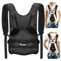 Pawaboo Pet Front Carrier Backpacks for Small Medium Dogs | Legs Out Easy-fit,Adjustable Straps,Hands-free,for Travel Hiking Cycling Camping AA-Black M - color: AA-Black, style: Medium (Pack of 1)