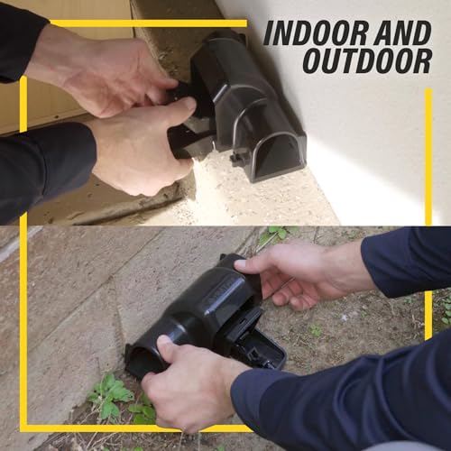 TRATPER Rat and Chipmunk Traps. Prevents Accidental Triggering with Dual Tunneled Design. Covered Snap Traps for Humane Kill, Reusable, Pest Control for Rats, Indoor & Outdoor Use. 2 Pack - size: 2 Pack