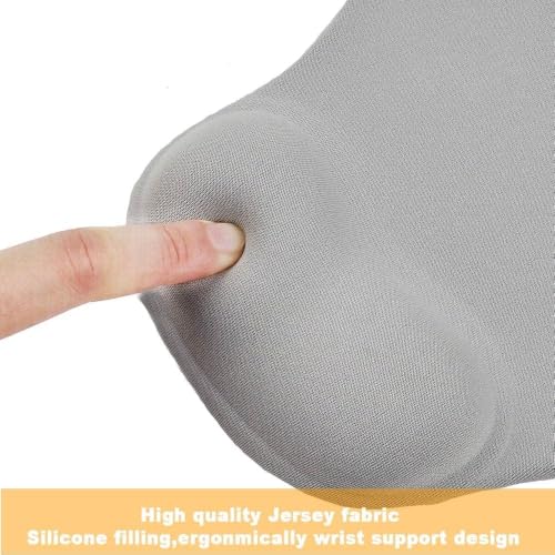 Office Mousepad with Gel Wrist Support - Ergonomic Gaming Desktop Mouse Pad Wrist Rest - Design Gamepad Mat Rubber Base for Laptop Computer -Silicone Non-Slip Special-Textured Surface (07Purple) - color: 07Purple
