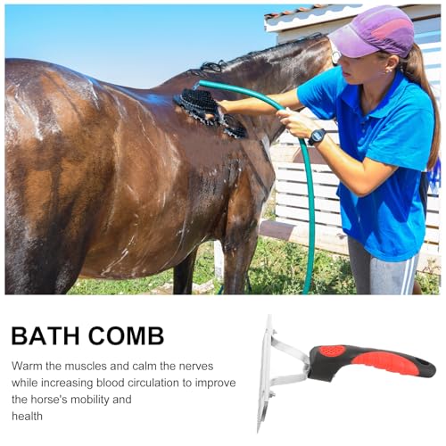 Didiseaon Cleaning Brush Horse Sweat Scraper Horses Livestock Shedding Comb Dog Brush for Shedding Horse Grooming Tool Horse Currycomb Potty Chair Cattle Tools Metal Brush Pet Rubber Child