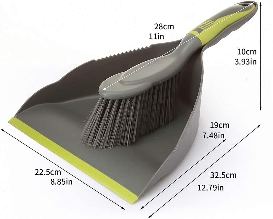 Dust Pan Broom Dustpan Brush - Dust Pans with Brush, Hand Broom and Dustpan Set, Handheld Broom and Dustpan Set, Used to Clean Floors, Tables, Animal Cages, PET Fiber Bristles (3pcs) - size: 3 count