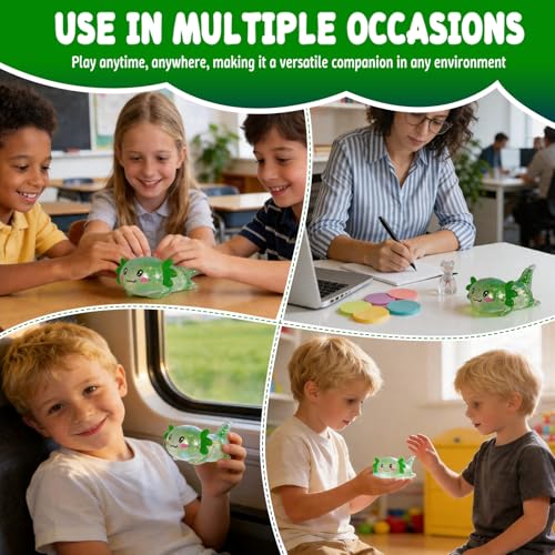 Axolotl Squishy Toy, Soft Slow Rising Sensory Fidget Toy, Cute Stretchy Axolotl Squeeze Toy, Stress Relief Desk Toy Gift for Kids 3+ and Adults(Green) - color: Green