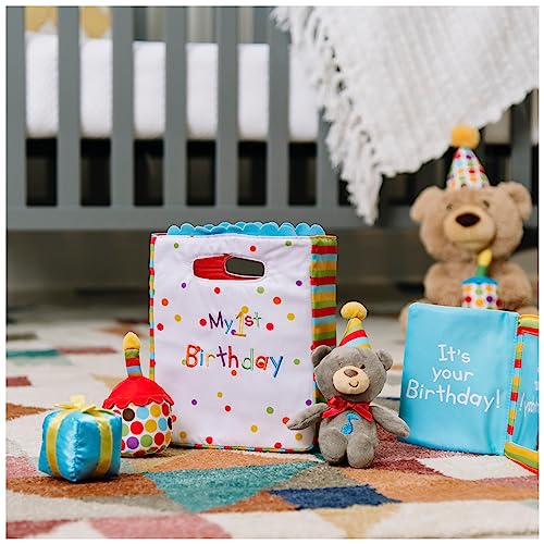 Baby GUND, My First Birthday-Themed 5-Piece Plush Playset, Sensory Toys for Babies, 8” - style: Birthday Playset