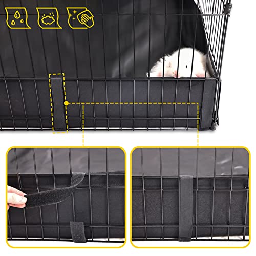 Aivituvin Pet Playpen, Small Animal Cage, Exercise Pen and Enclosure with Waterproof Floor Mat and Door- Package is Extension Playpen ONLY