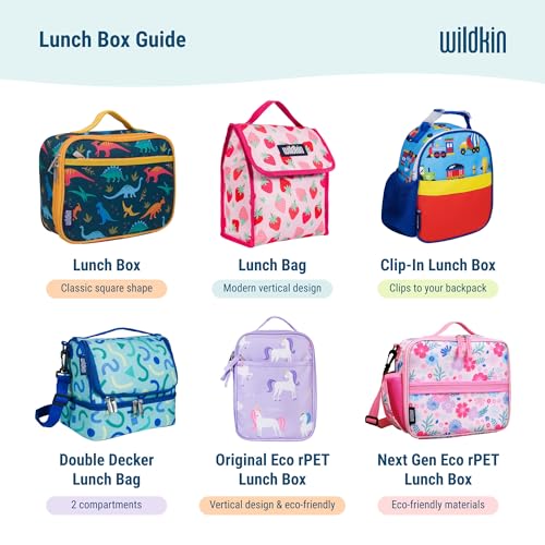 Wildkin Reusable Food Container for Kids – Airtight, Leak Resistant, Dishwasher Safe - Jurassic Dinosaurs - color: Jurassic Dinosaurs