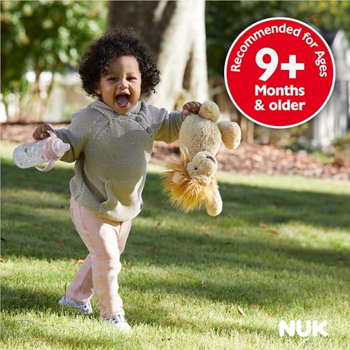 NUK Learner Cup, 10 Oz, Pack of 2, Pooh Bear – Soft Spout, Easy-Grip Handles, BPA Free, Spill Proof Transition Sippy Cup - color: Pooh Bear