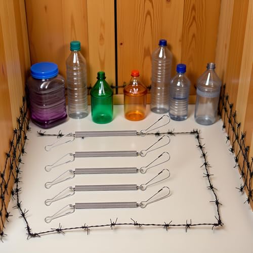 5 Pcs Replacement Water Bottle Springs with 2 Clips Used Singly or in Combination to Hold Rabbit Water Dispenser Drinking Bottle for Small Animals Feeding and Watering Supplies Pet Supplies