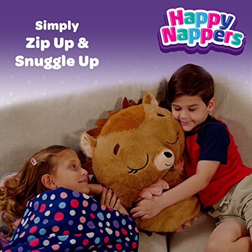 Happy Nappers Pillow & Sleepy Sack- Comfy, Cozy, Compact, Super Soft, Warm, All Season, Sleeping Bag with Pillow- Large 66” x 30”, Shimmer Unicorn | Ultra Soft Plush Sleepy Sack for Kids; Machine Washable All Season Play Pillow with Easy Pull and Zip for