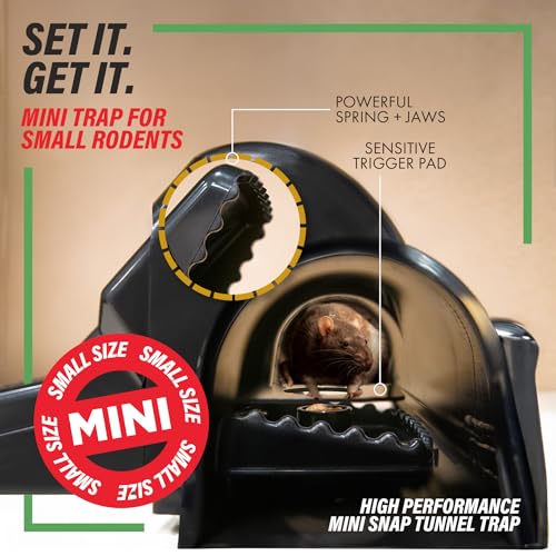 Tratper Mouse Tunnel Traps. Prevents Accidental Triggering with Dual Tunnel Design. Covered Snap Traps for Humane Kill, Safe and Reusable, Pest Control for Mice, Indoor & Outdoor Use, 8 Pack - size: 8 Pack Small - Mouse Size