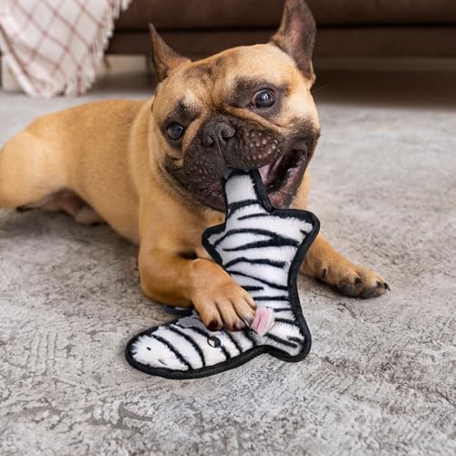 SHARLOVY No Stuffing Dog Toys Crinkle Squeaky, Long Lasting Chews for Aggressive, Durable Plush Dog Puppy Chew Toys for Teething, with 6 Tough Layers for Small Medium Large Breed-5pack,Large | Durable Plush Dog Puppy Chew Toys for Teething, with 6 Tough L