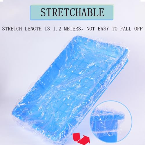 10pcs Clear Disposable Bird Cage Liners, Large Size 28x20in BirdCages Litter Box Plastic Film Cover, Pet Crate Tray Covers for Bird Parakeet Bunny Finches Ferret Chinchilla Small Animal (10)