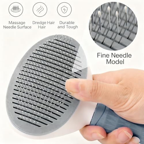 Cat Brush for Shedding, Kitten Brushes for Indoor Cats, For Long or Short Haired Cats,Cat Hair Brush Grooming Deshedding Brush for Dog Kitten Removes Loose Fur and flea removal comb