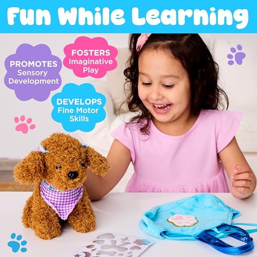 Creativity for Kids Designer Doggie Kit | Plush Pet, Purse & Jewelry Craft for Screen-Free Play (Ages 4+) - style: Designer Doggie