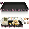 DZWLKJ Waterproof Guinea Pig Cage Liner,Washable Tarp Bottom Base,Cherry Graphic,24"x48", Reusable for Rabbit, Chinchilla, Hedgehog, Ferret & Other Small Animals. - size: C&C 2x4(24x48 inches)