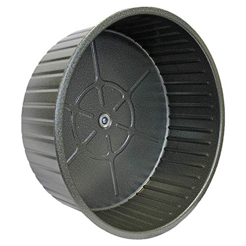 15" Chin-Sprint : All-Metal Durable, Fast Exercise Wheel - for Chinchillas, Prairie Dogs, Rats, Degus, Hedgehogs, Opossums & Other Small Pets (Black)