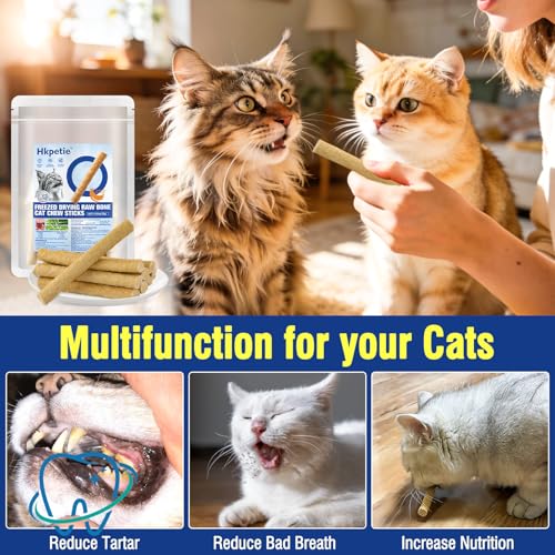 30g Cat Chew Stick Chicken Flavor, Cat Dental Treats Reduce Tartar | Freshen Breath Feline Teething Sticks, Cat Dental Stick Dental Care Cat Treats Snack
