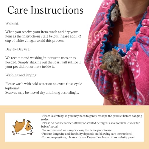 Bonding Scarf for Small Pets | Perfect for Guinea Pigs, Rats, Chinchillas, Hedgehogs, Ferrets, Puppies, Kittens, & More! (Surprise Me (Boy)) - color: Surprise Me (Boy)