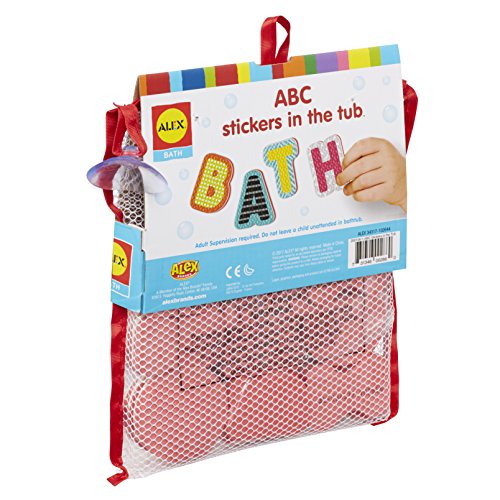 Alex Toys Foam Bath Letters - ABC Bath Toys, 26-Piece Alphabet Bath Toys, Foam Letters for Bathtub, Stickers in the Tub for Kids Ages 2+, Mesh Storage Bag - style: ABC