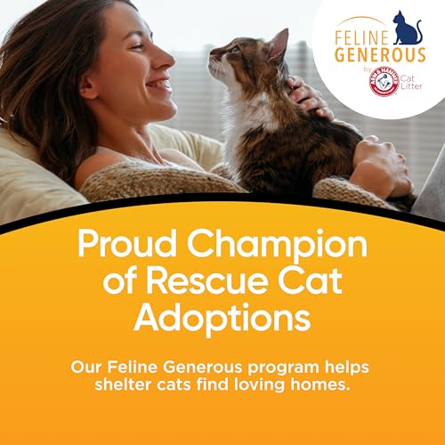 ARM & Hammer Plant Power Plant-Based Clumping Cat Litter, Unscented 15 Lbs | Lightweight, Multi-Cat Homes, Highly Absorbent Natural Grain Formula, 14-Day Odor Control