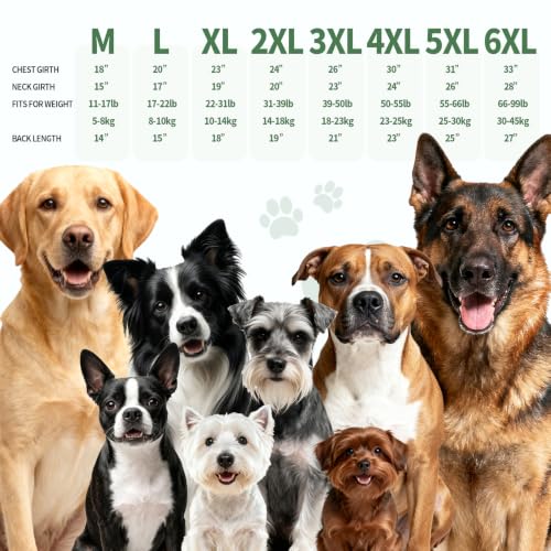 Dog Raincoat,Dog Rain Jacket Poncho with Hood and Leash Hole(Dinosaur,6XL) | Windproof,Waterproof,Leash Loop,Adjustable,Dinosaur Design - color: Green, size: 6XL(66-99lbs)