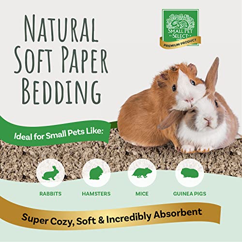 Small Pet Select Paper Bedding, Brown, Odor Control, 178 L, 2-Pack | Soft Natural Absorbent Bedding, Odor Control, Made in USA, For Guinea Pigs, Rabbits, Hamsters & Small Pets - size: 356 L (2-Pack - 178 L)