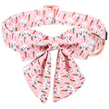 ARING PET Easter Dog Collar-Cute Rabbit Dog Collar with Sailor Bowtie, Cotton Adjustable Carrots Dog Collars with Metal Buckle - color: Easter-Pink Rabbit, size: X-Small (Pack of 1)