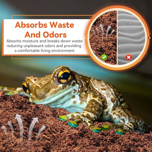 6 Pack Coconut Fiber Substrate, Natural Coco Coir Bedding for Reptiles Turtles, Tortoises, Snake, Hermit Crab, Gecko, Lizard, Bioactive Terrarium Soil for Humidity Control and Plant Substrate - color: 6 Pack