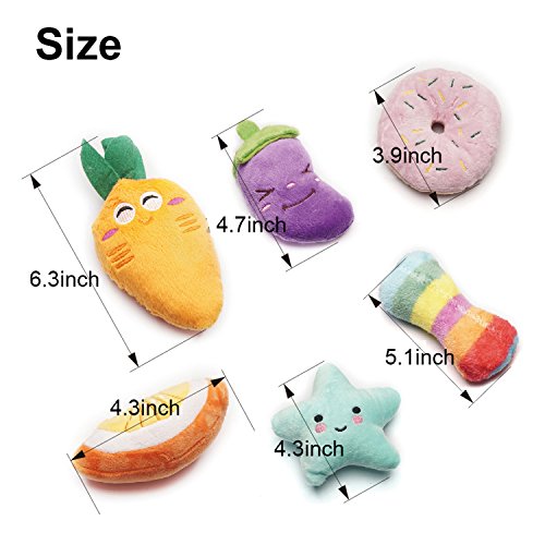 Squeaky Dog Toys for Small Medium Dogs, 9 Pack Stuffed Puppy Teething Toys | Assorted Soft Plush Dog Toys Bundle, Built-In Squeakers, For Puppies Entertainment & Interactive Play ﻿