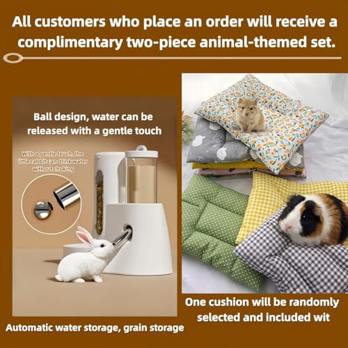 Luxury Villa Rabbit cage with Wheels, Guinea Pig cage | complimentary Food Bowl, Bed. Suitable for Hamsters, Chinchillas, Squirrels, Hedgehogs, Ferrets, Cats，Mouse - size: 41.4"Lx 17.7" Wx17.7"H