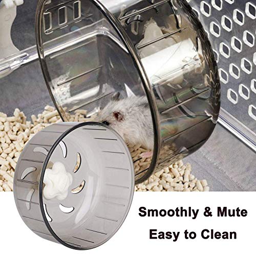 GOLDEAL 5.1 Inches Small Silent Hamster Wheel, Toys for Cage, Super Mute Spinner Exercise Running Wheel for Gerbils or Mice - size: 5.1Inchs