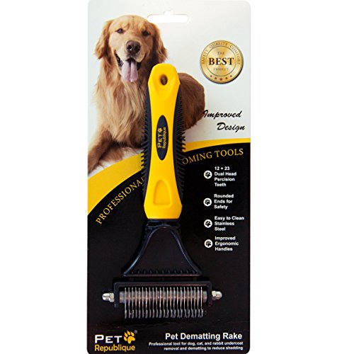 Matt Splitters Tool – Effective Mat Remover and De-matting Comb for Long-Haired Dogs, Cats, Rabbits – Regular 12+23 Teeth Design - size: 12+23 Teeth