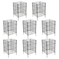 8 Pack Plant Protectors from Animals, 32Pcs DIY Plant Cages 12.6"x12.6"x16", Chicken Wire Garden Animal Barrier, Keep Rabbits & Chipmunks Out for Vegetables, Shrubs & New Plants - size: （12.6"L x 12.6"W x 16"H）8 Packs