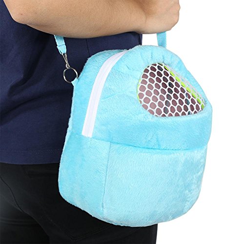 Tbest Pet Carrier Bag Hamster Rat Cat Rabbit Pet Sling Carrier Backpack Hedgehog Chinchilla Ferret Sleeping Outdoor Traveling Bag Handbags Backpack - color: Blue