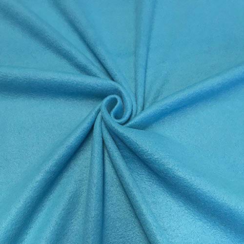 Barcelonetta | Fleece Fabric | Blanket Fabric | 36"X60" | Polar Fleece | Soft, Plush, Anti-Pill | Poncho, Pillow Cover, PJ Pants, Cushion, Liners, Eye Mask (Turquoise, 1 Yard) - color: Turquoise, size: 1 Yard