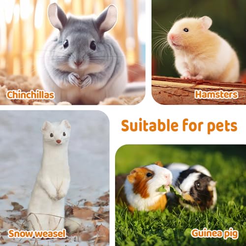 MiOYOOW Hamster Sleeping Bag, Fleece Guinea Pig Bed Soft Small Animal Warm Hideout for Hamsters Guinea Pigs Ferrets - color: yellow pink