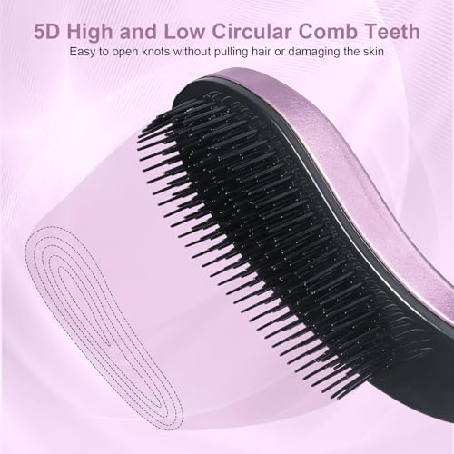 Small Dog Brush, Skin-friendly Soft Bristles (Electroplating Purple) - color: Electroplating Purple