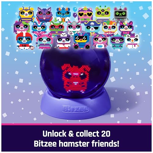 BITZEE Hamster Ball Interactive Toy & Digital Pet, Ages 5+ | Collect 20 Virtual Friends, Rolls & Reacts to Touch, Play 5 Mini Games, Screen-Free Responsive Play, Birthday Gift for Kids